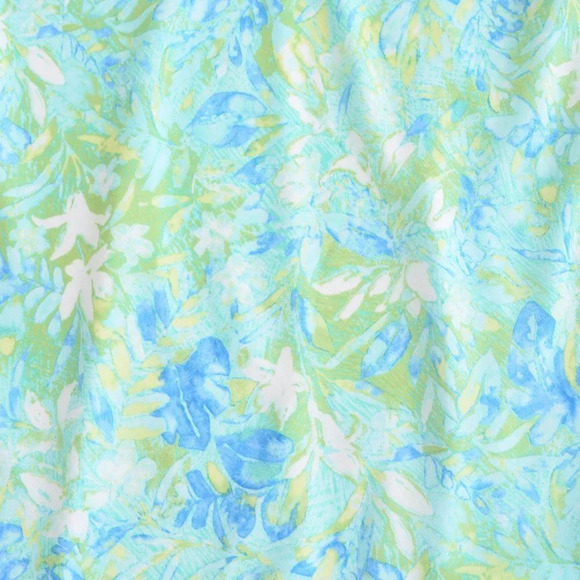 Vintage Soft Works Green and Blue  Floral Sun Dress Size 14 - Picture 9 of 13